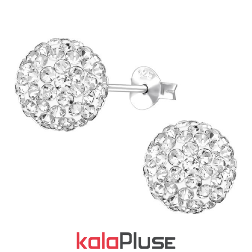 گوشواره میخی تخت دایره نقره باعیار 925