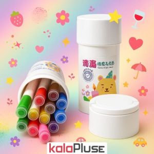 ماژیک 12 رنگ اکریلیک با استامپ