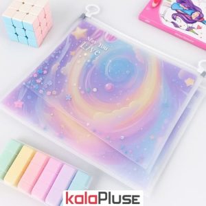 پوشه زیپ دار A5 پولک دار