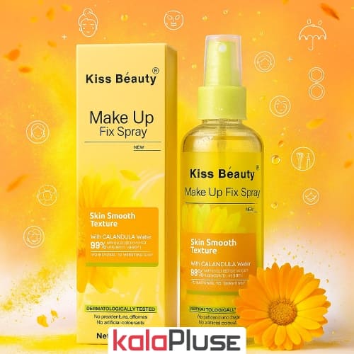 اسپری فیکس آرایش Kiss Beauty رایحه کالاندولا