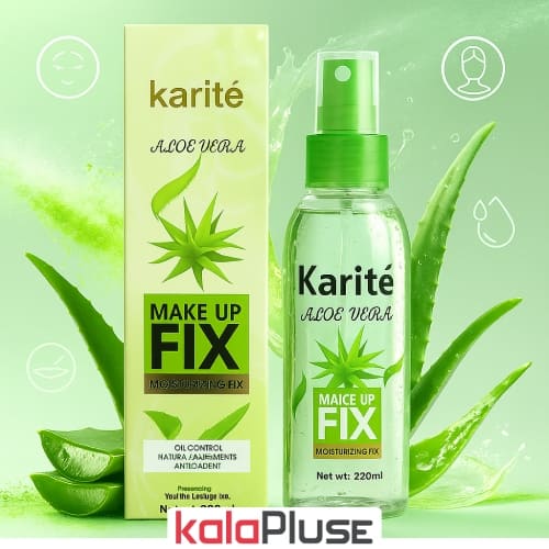 اسپری فیکس آرایش KARITE با رایحه آلوئه ورا