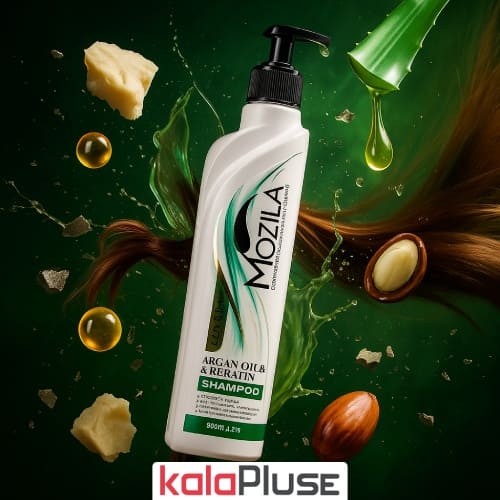شامپو کراتینه و روغن آرگان موزیلا