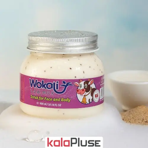 اسکراب شنی Wokali با رایحه شیر گاو