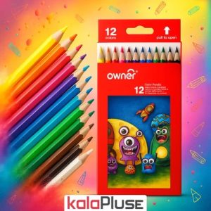 مداد رنگی 12 رنگ Owner