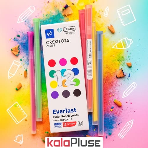 مغزی مداد رنگی اتودی سی کلاس ۱۲ رنگ