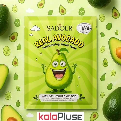 ماسک ورقه ای آبرسان صورت آووکادو SADOER