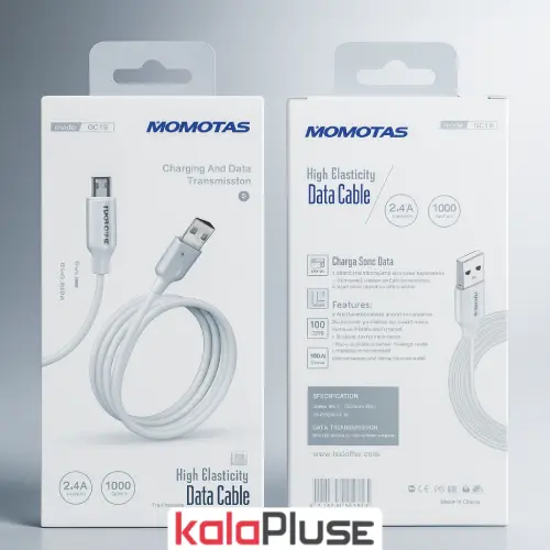 کابل شارژ و دیتا کابل سیلیکونی میکرو MOMOTAS