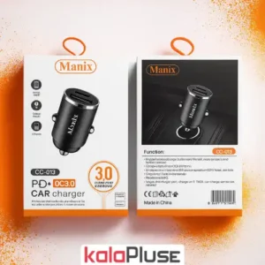 شارژر فندکی 2 خروجی Manix مدل cc-013