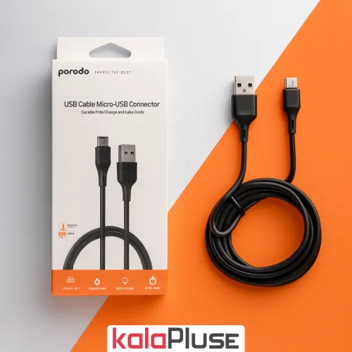 KP-1001385.webp کابل شارژ MicroUSB با طول 2 متر Porodo