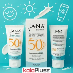کرم ضد آفتاب بی رنگ Jana Beauty با SPF50
