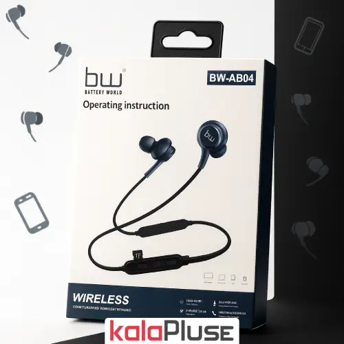 هندزفری گردنی بلوتوثی bw مدل BW-AB04