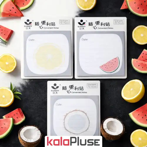 کاغذ یاداشت چسب دار SUNSKY طرح میوه