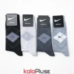 جوراب مردانه ساق بلند طرح مینیاتوری