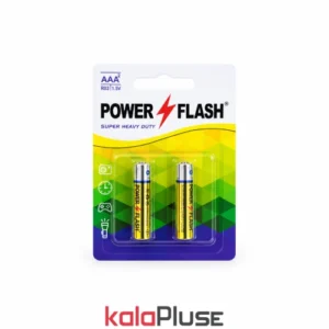 باتری نیم قلمی 2 عددی POWER FLASH