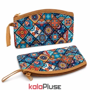 کیف آرایشی پارچه ای تک زیپ