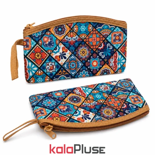 کیف آرایشی پارچه ای تک زیپ