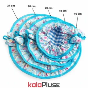 ست دم کنی 5 تکه نخی طرح گل فلوکس