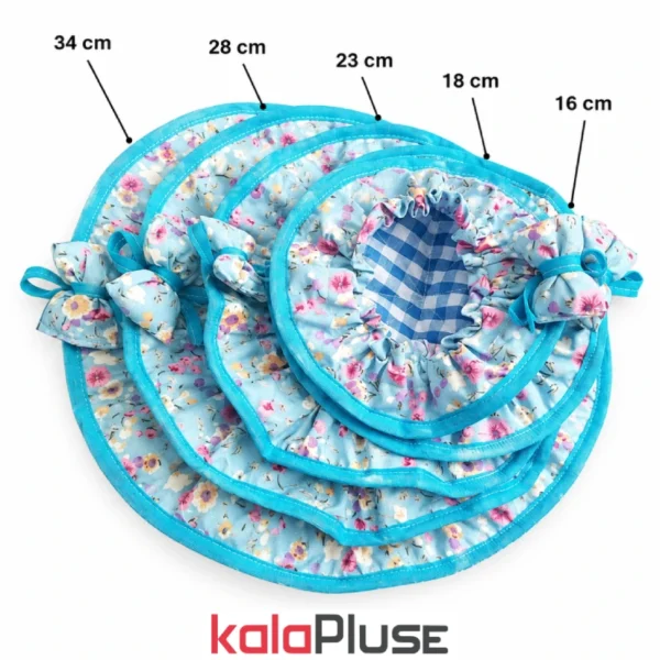 KP-1002180 ست دم کنی 5 تکه نخی طرح گل فلوکس